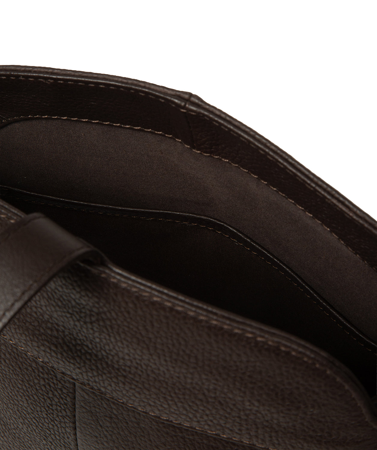 Interior lining with slip pocket and zipped pocket