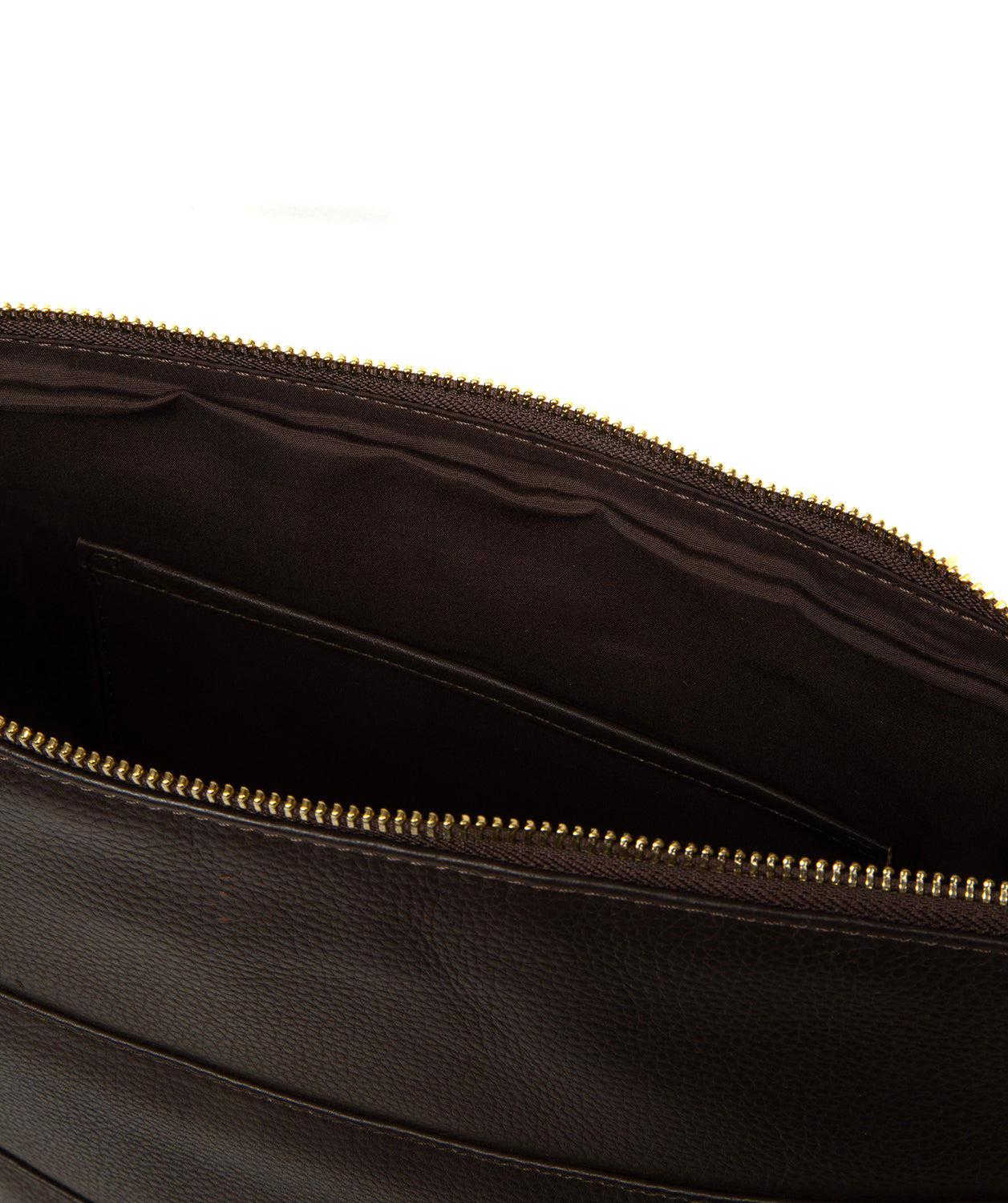 Emilia bag styled worn across body showing drop length