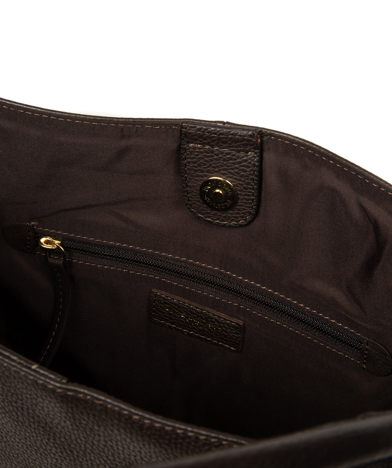 Florence tote bag back view with hanging charm