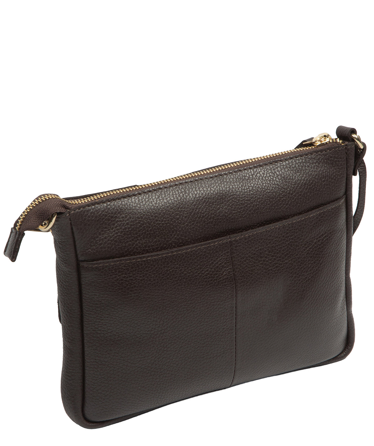 'Jessamine' Espresso Leather Cross Body Bag