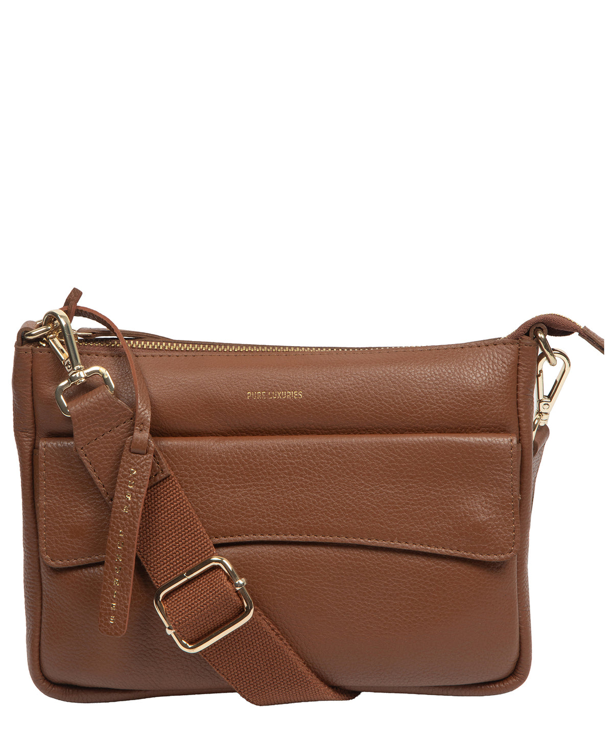 'Jessamine' Tan Leather Cross Body Bag
