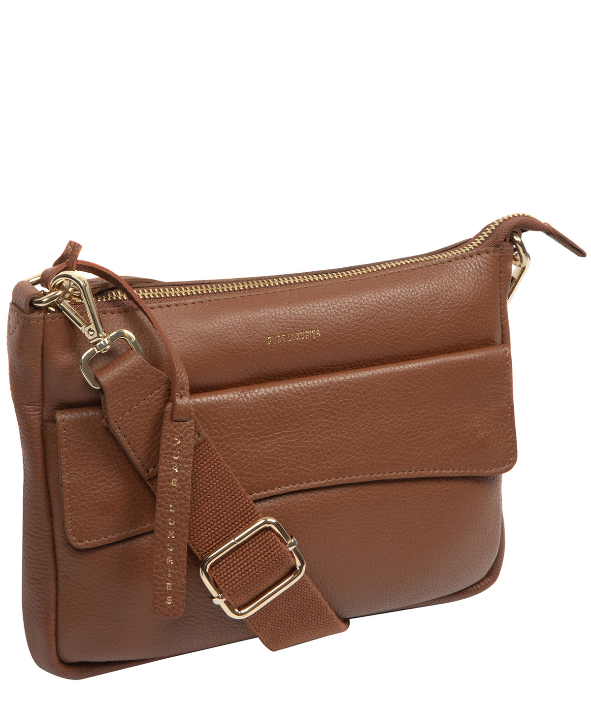 'Jessamine' Tan Leather Cross Body Bag