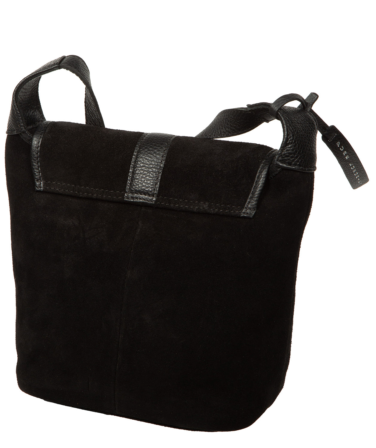 Aveline crossbody bag side profile showing leather strap