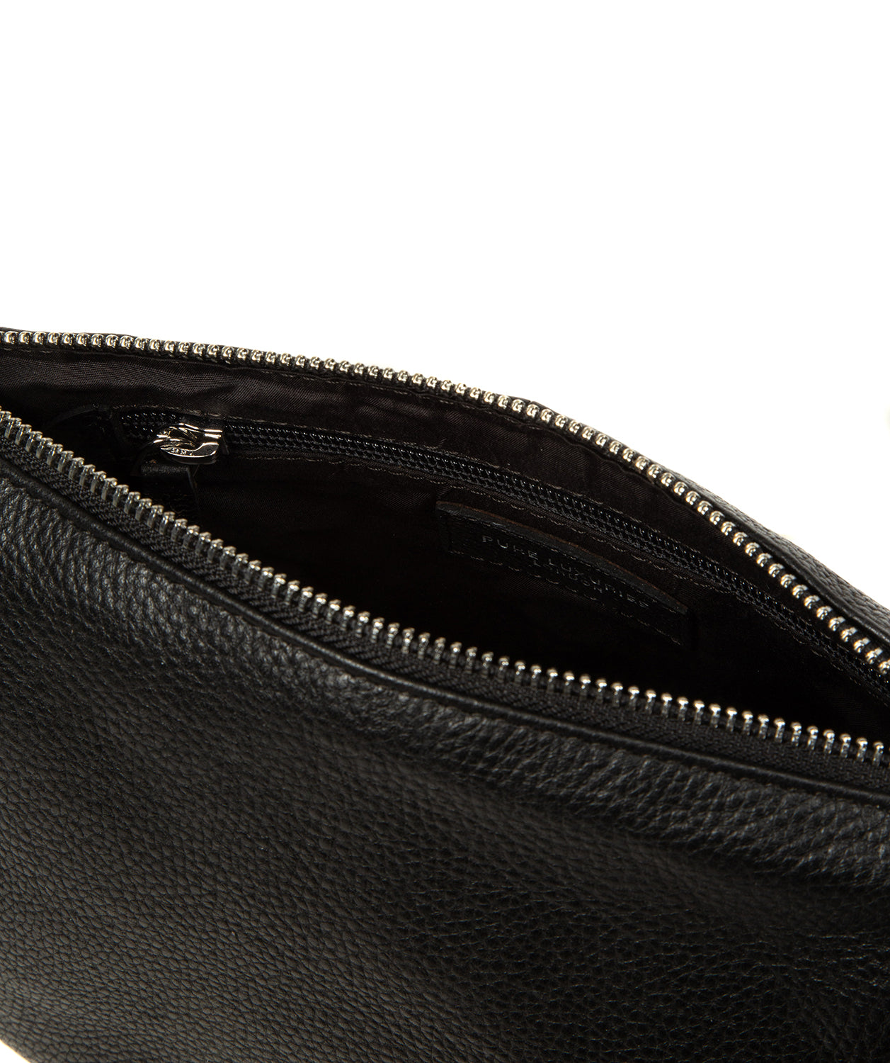 'Solene' Black Leather Cross Body Bag