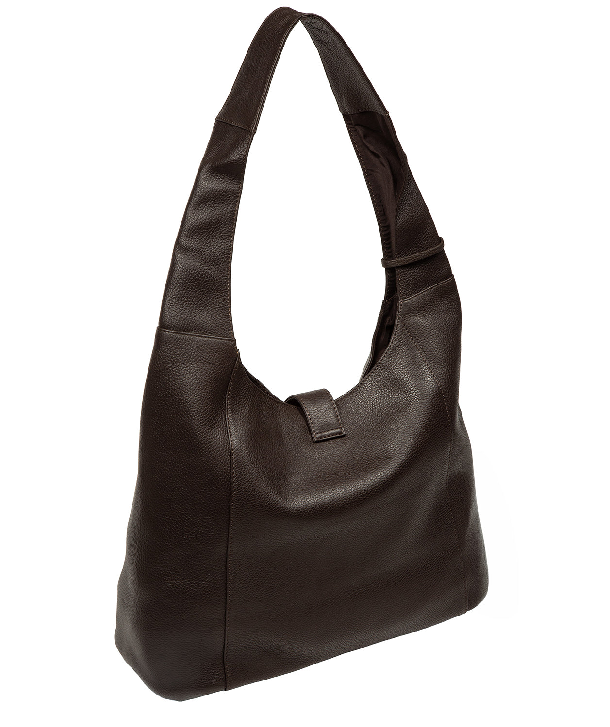Interior lining and zipped pocket detail