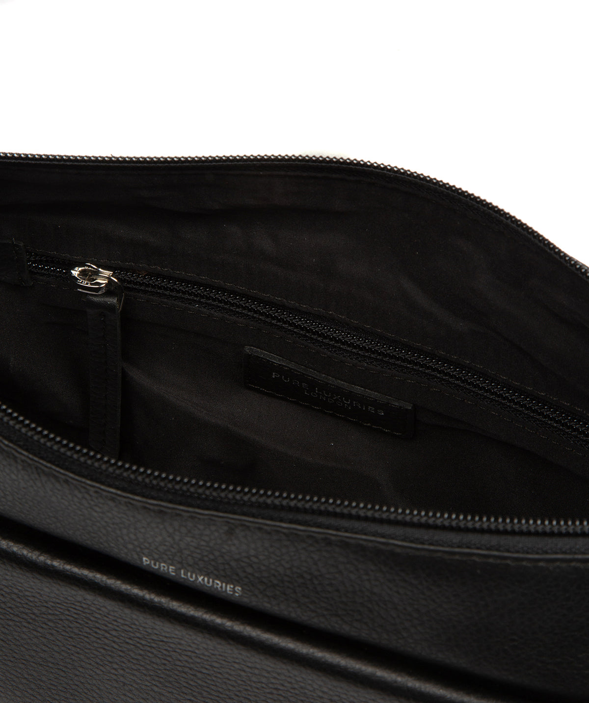 'Moreno' Black Leather Cross Body Bag