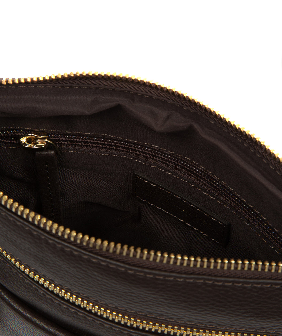 'Lucero' Espresso Leather Cross Body Bag