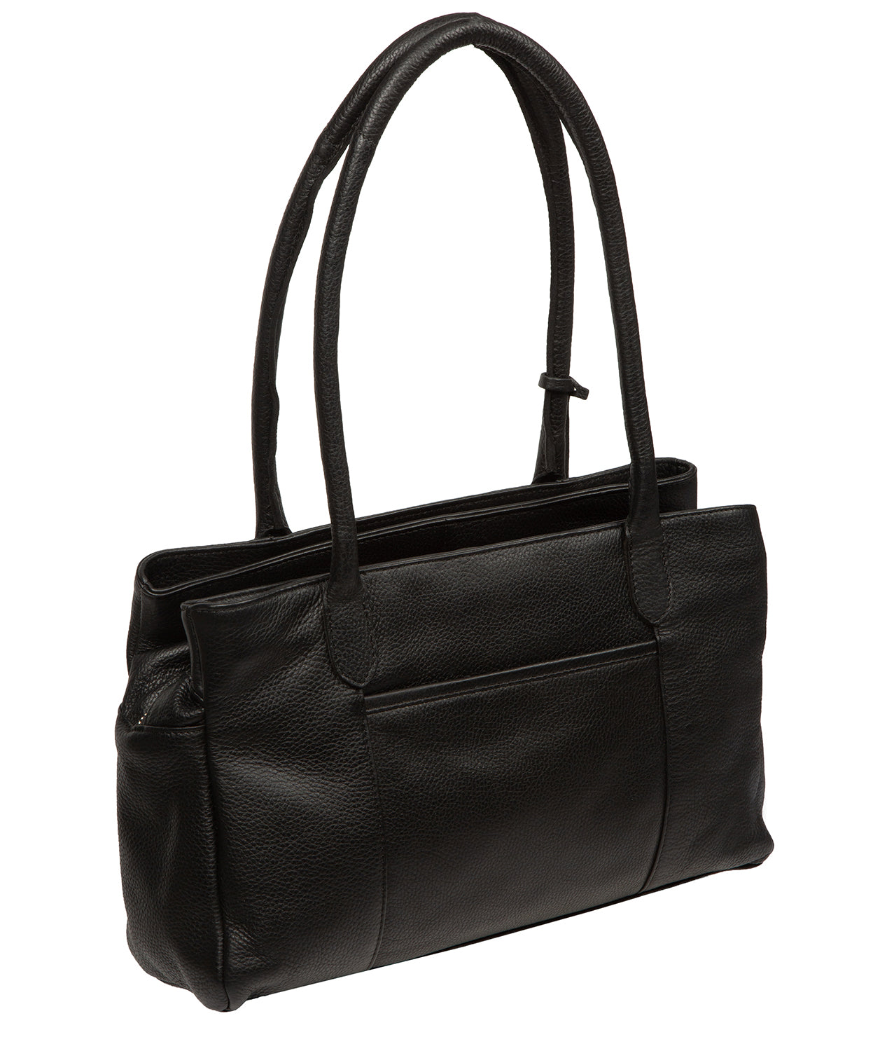'Manon' Black Leather Handbag