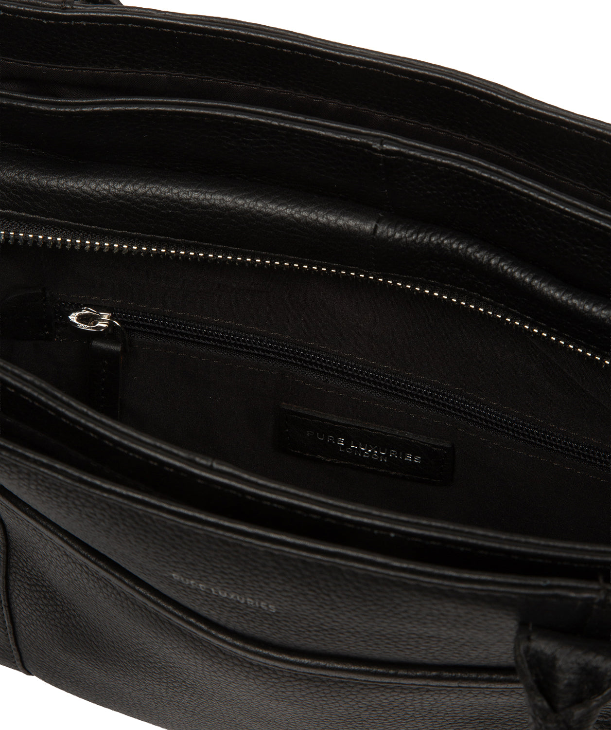 'Manon' Black Leather Handbag