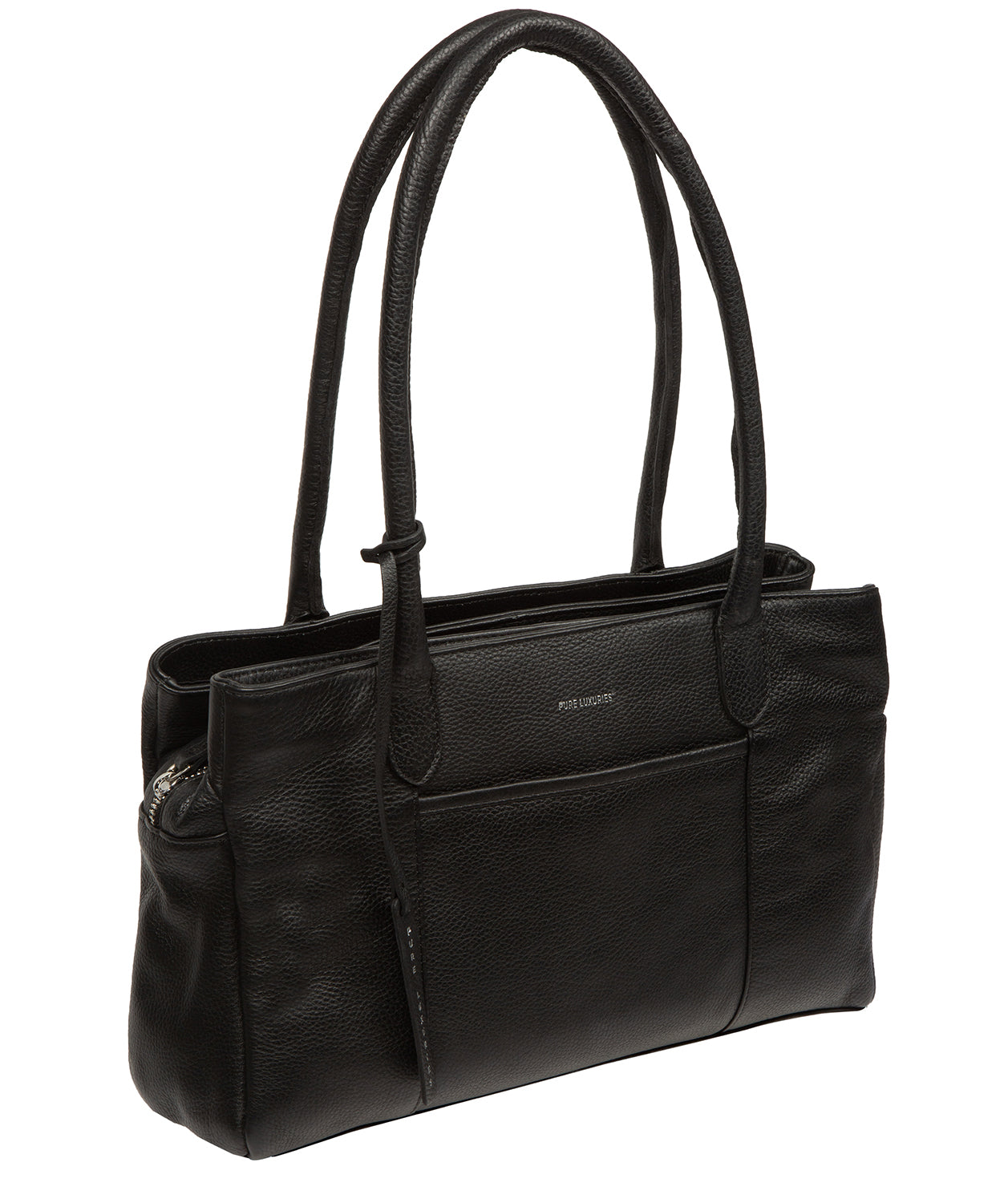 'Manon' Black Leather Handbag