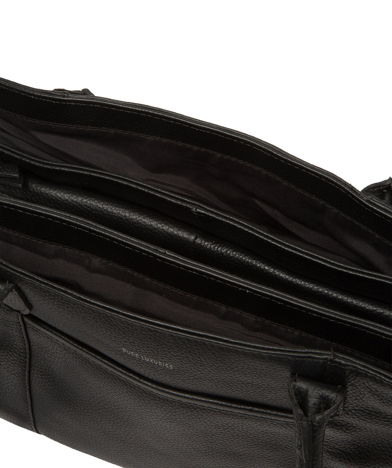 'Manon' Black Leather Handbag