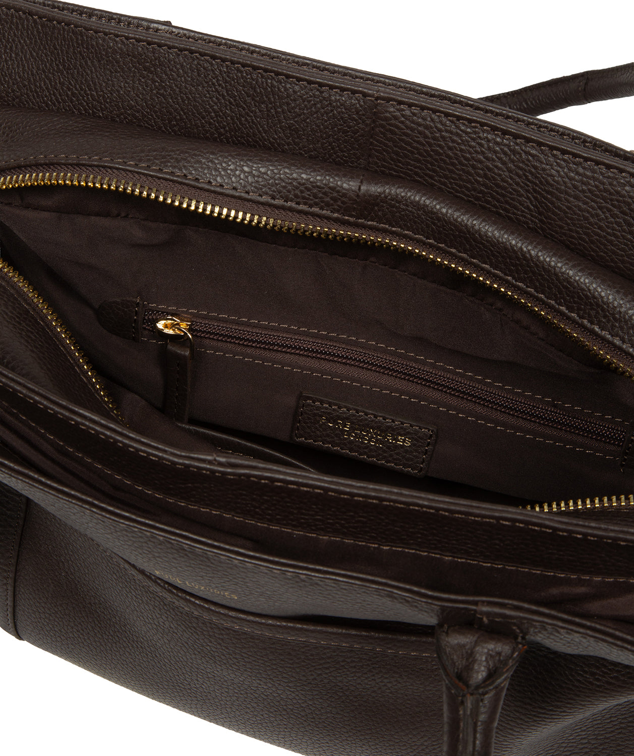 'Manon' Espresso Leather Handbag