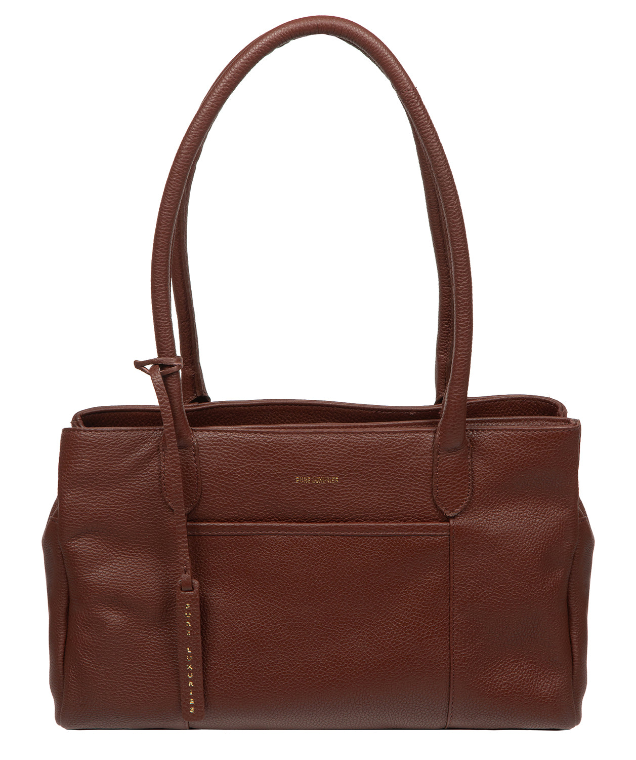 'Manon' Rich Chestnut Leather Handbag