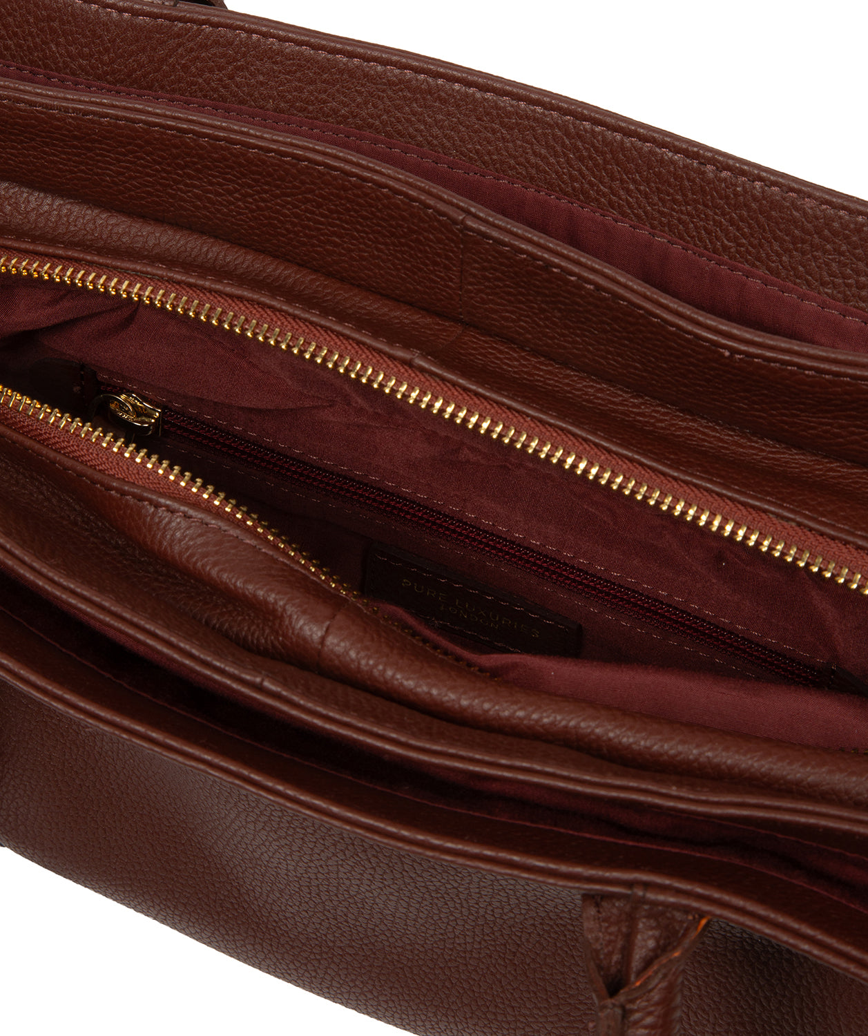 'Manon' Rich Chestnut Leather Handbag