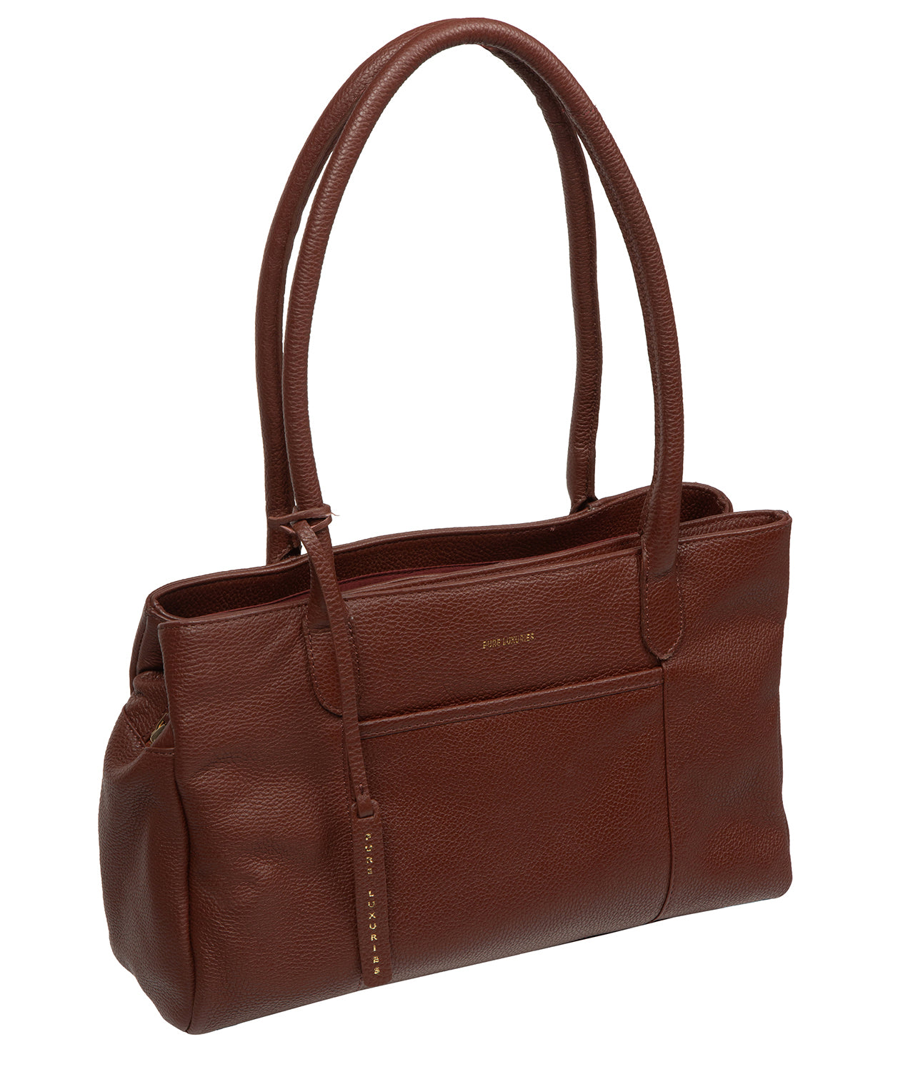 'Manon' Rich Chestnut Leather Handbag