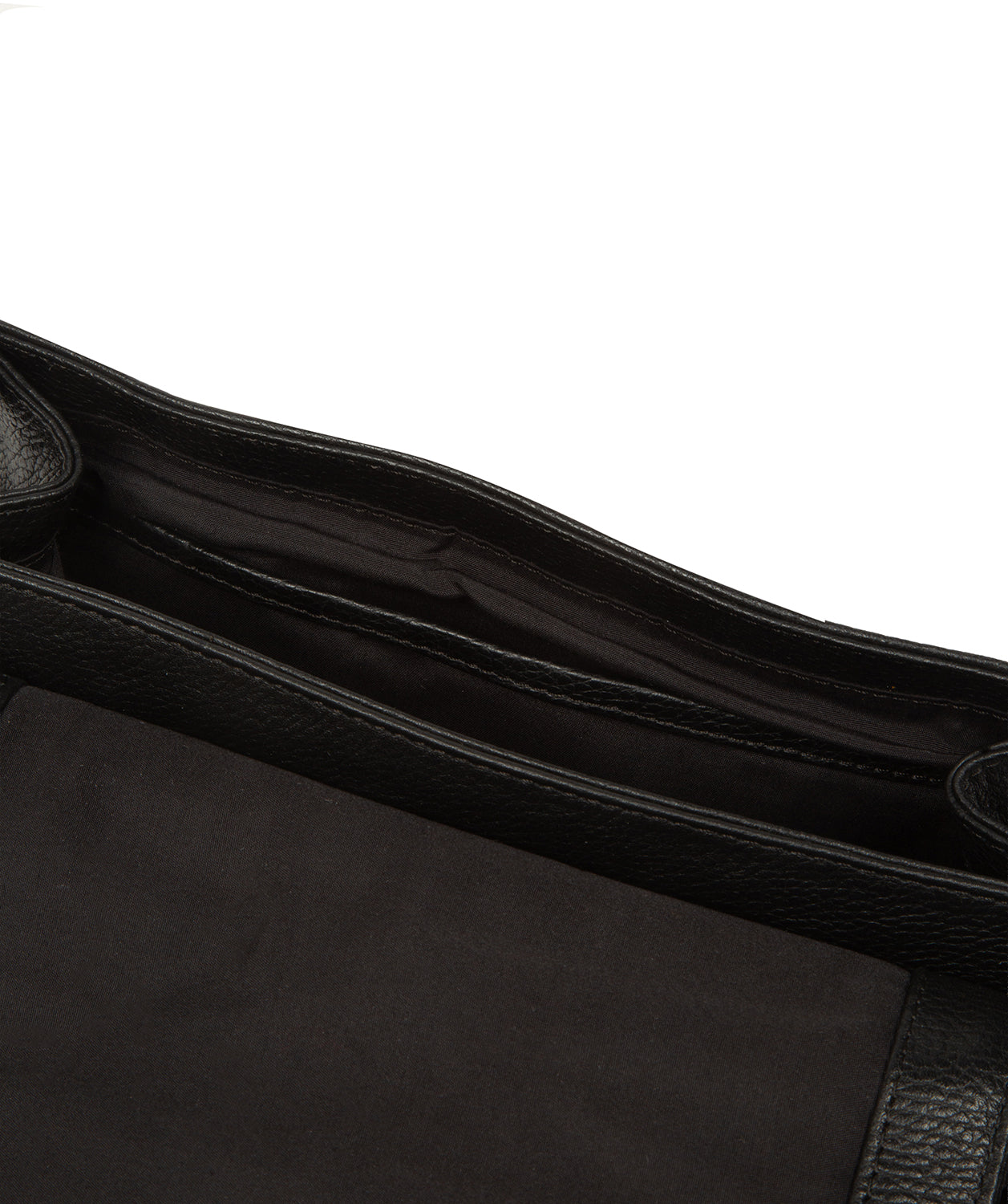 'Callie' Black Leather Cross Body Bag