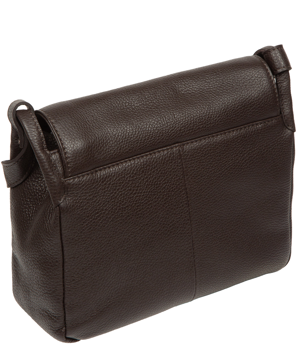 'Callie' Espresso Leather Cross Body Bag