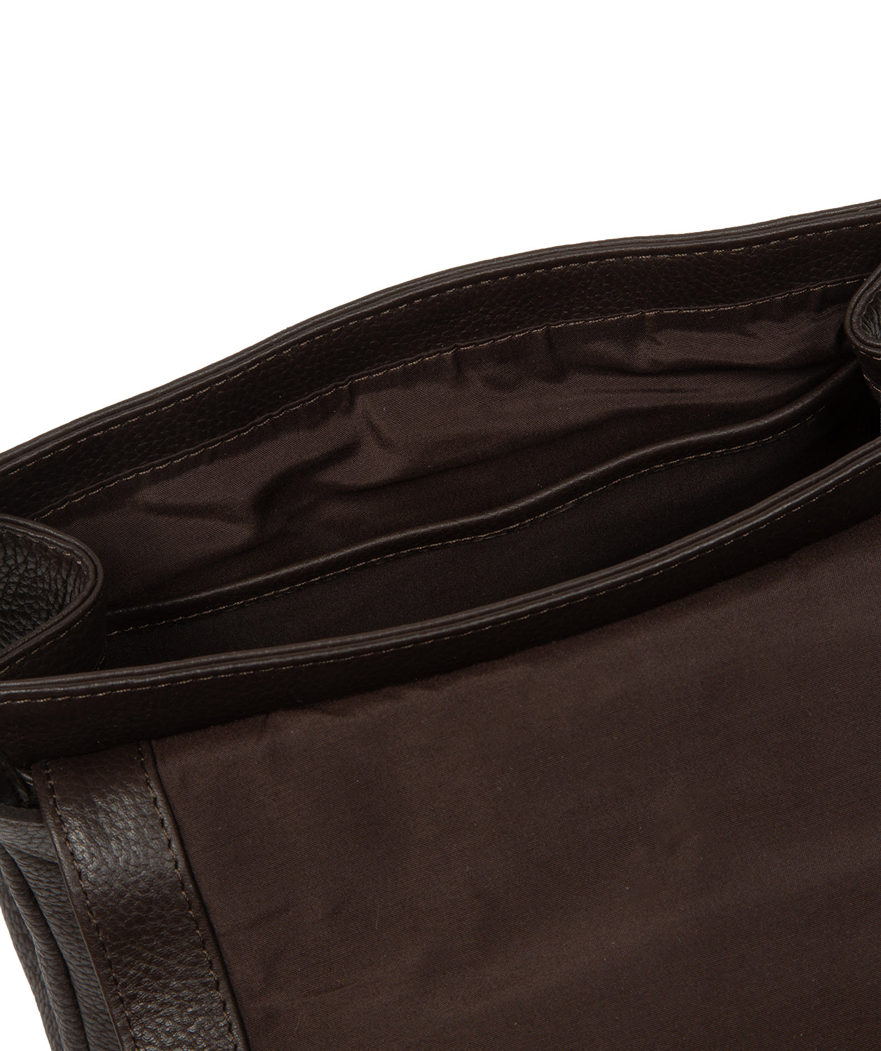 'Callie' Espresso Leather Cross Body Bag