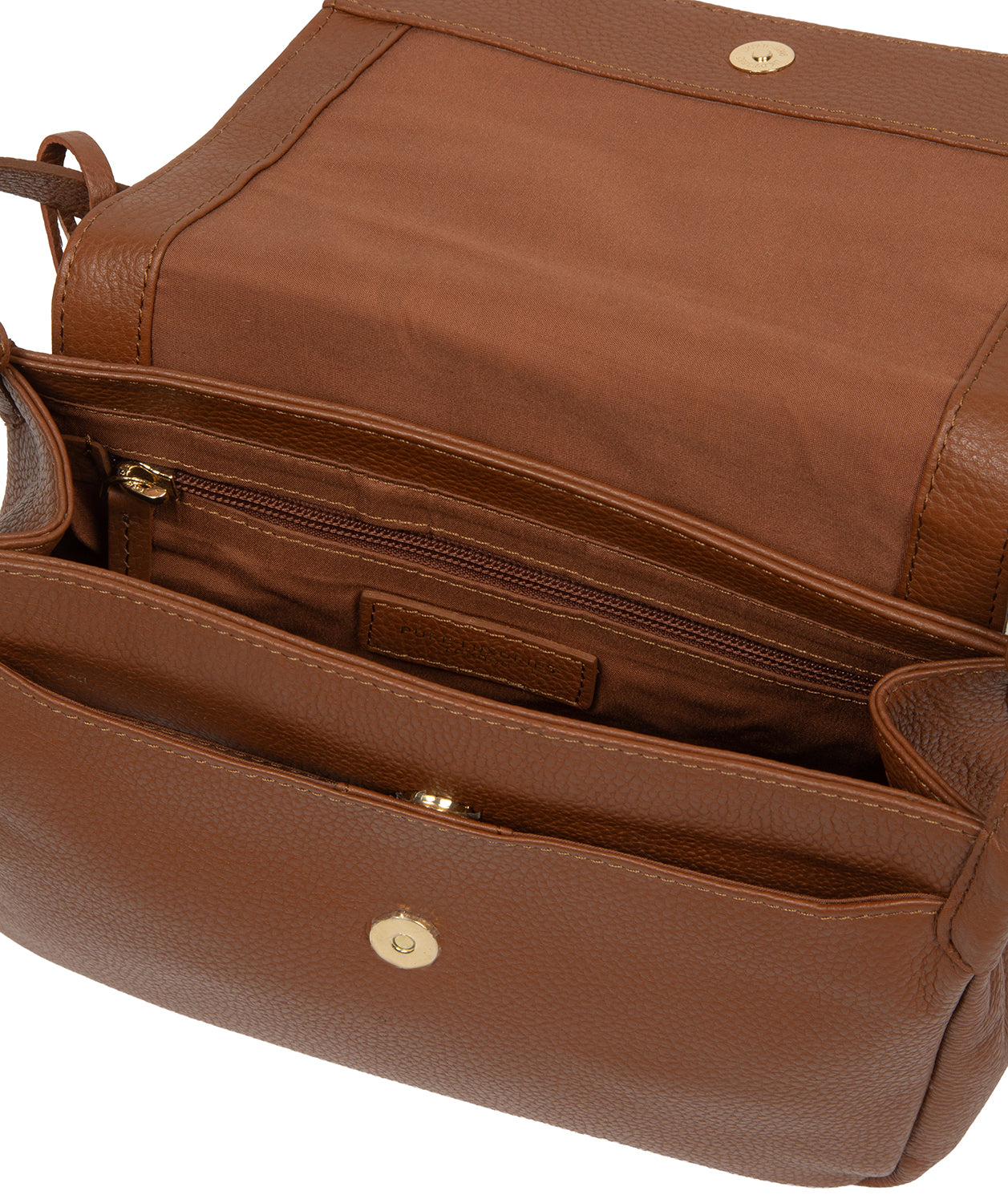 'Callie' Tan Leather Cross Body Bag