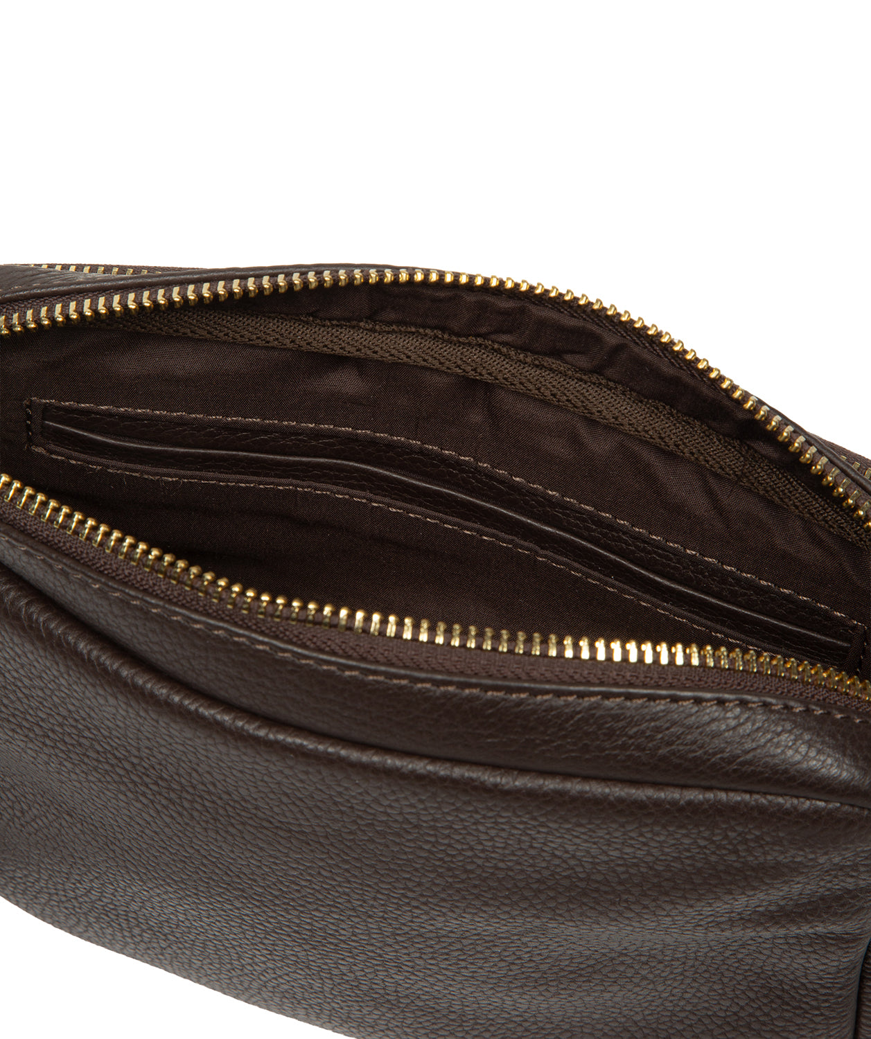 'Remi' Espresso Leather Cross Body Bag