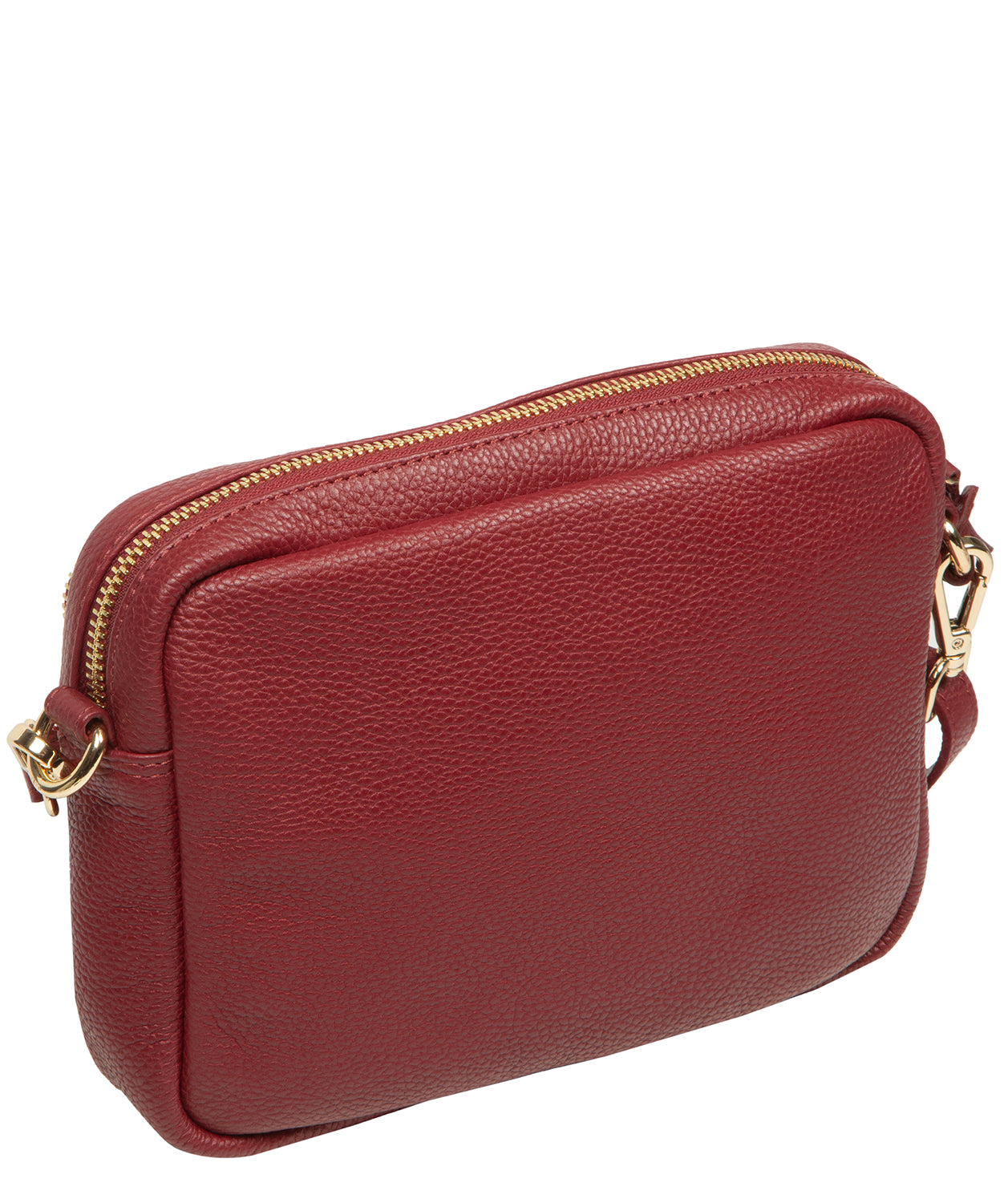'Remi' Red Leather Cross Body Bag