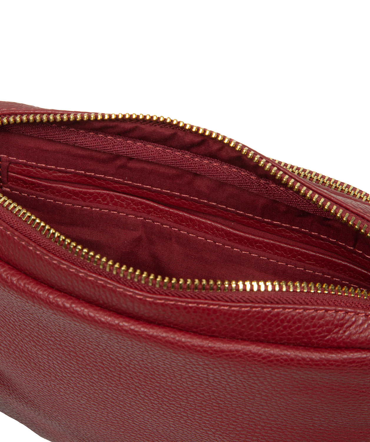 'Remi' Red Leather Cross Body Bag
