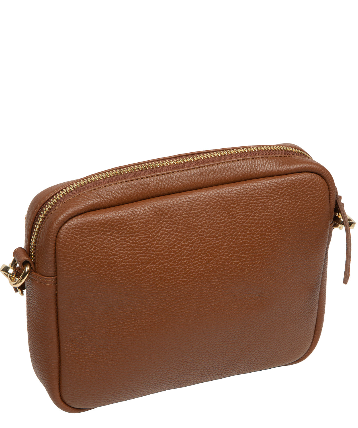 'Remi' Tan Leather Cross Body Bag