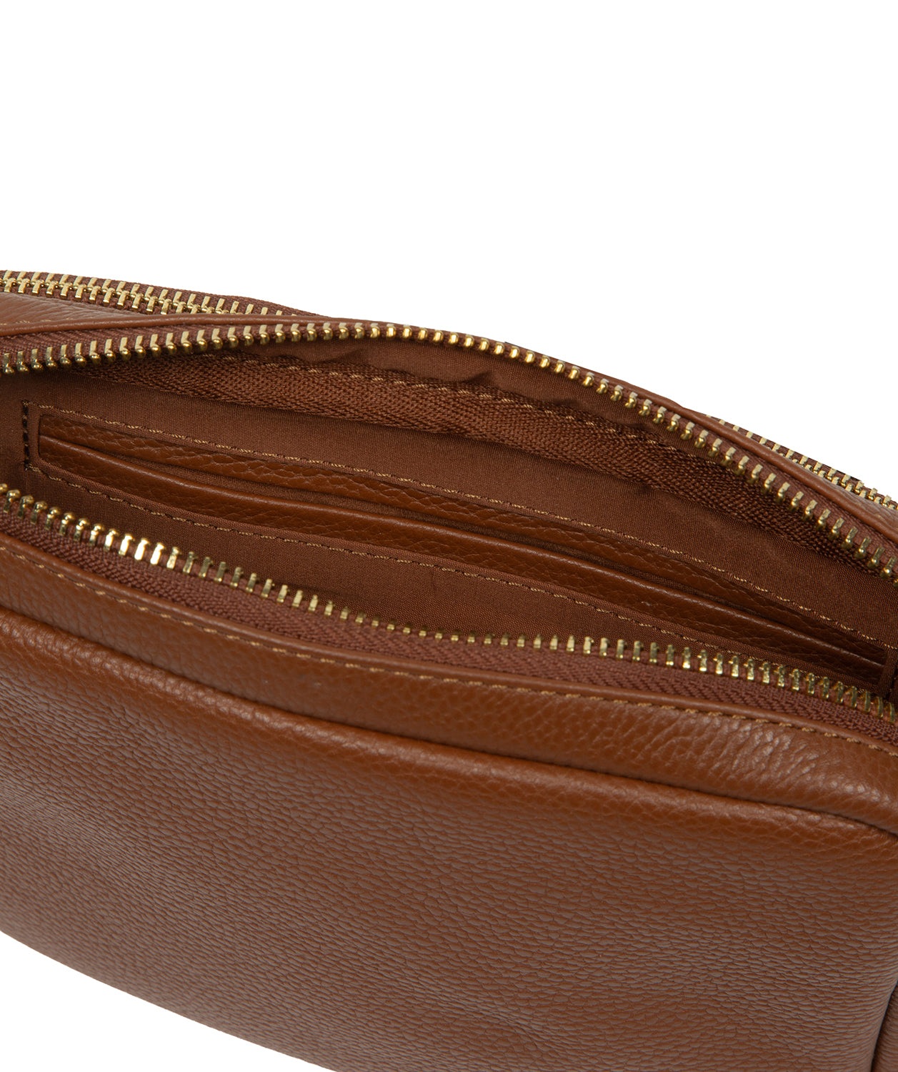 'Remi' Tan Leather Cross Body Bag
