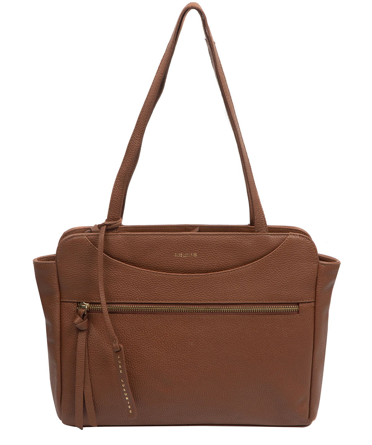 'Melody' Tan Leather Handbag