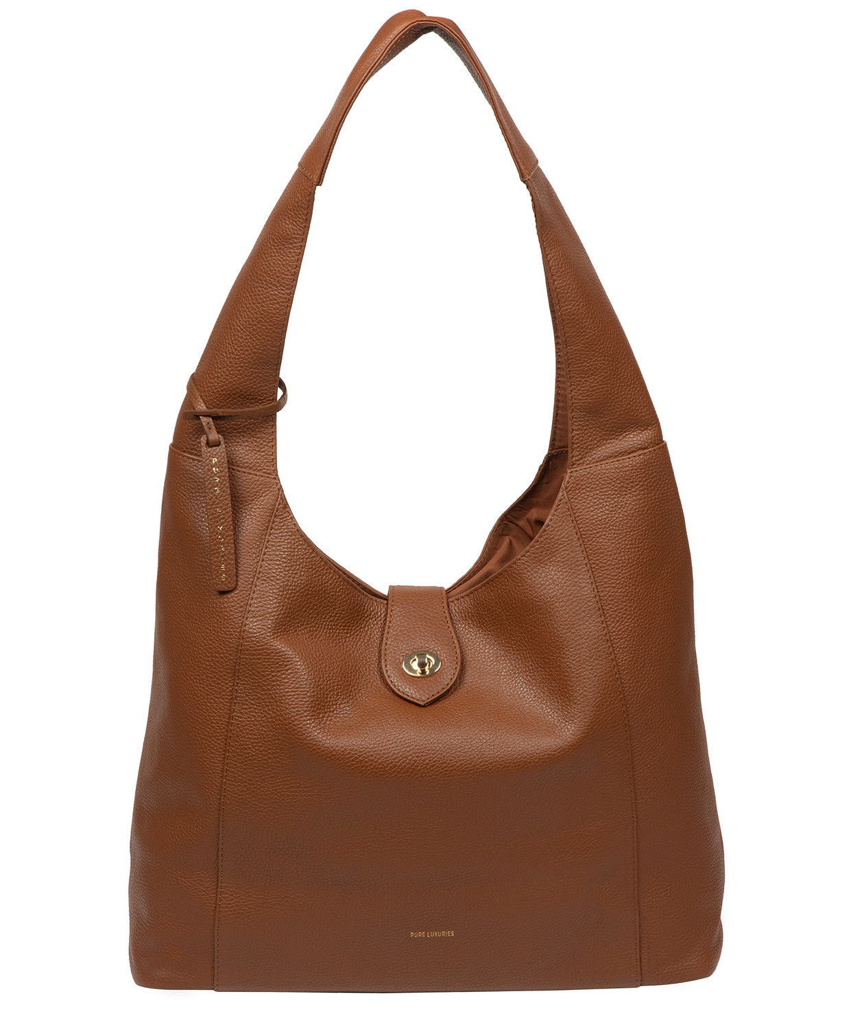 'Evora' Tan Leather Shoulder Bag