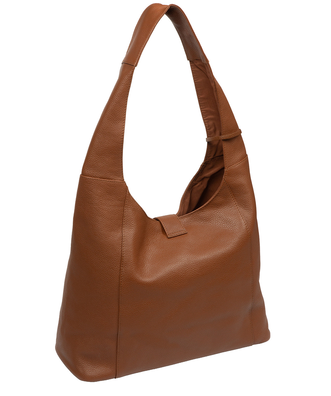 'Evora' Tan Leather Shoulder Bag
