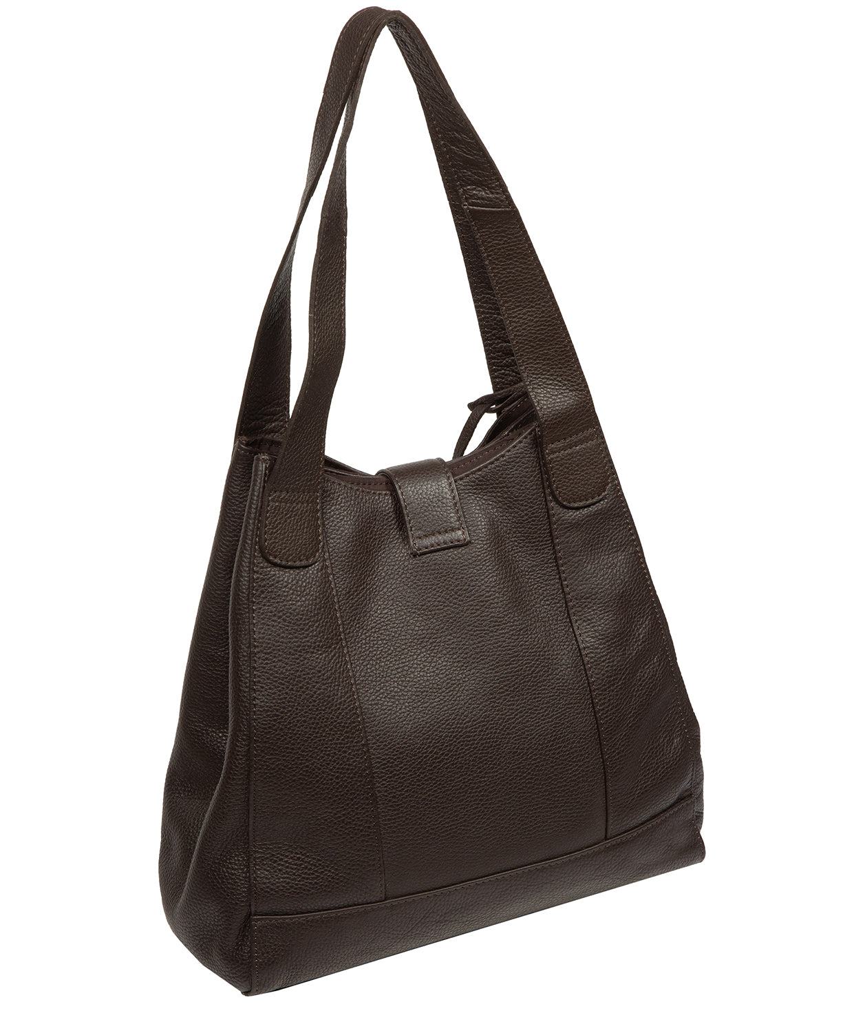 'Nicole' Espresso Leather Handbag