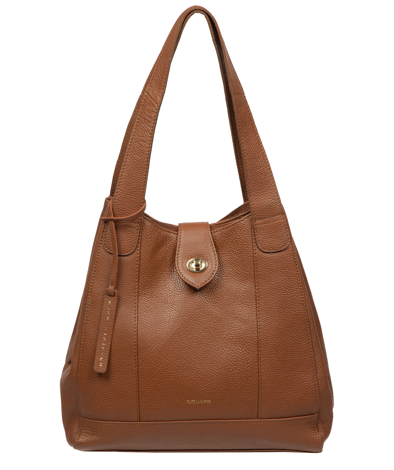 'Nicole' Tan Leather Handbag