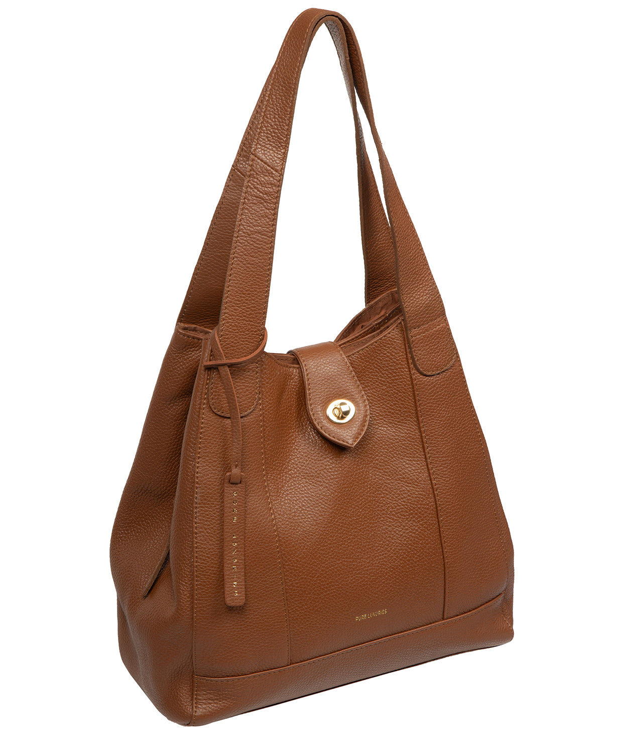 'Nicole' Tan Leather Handbag