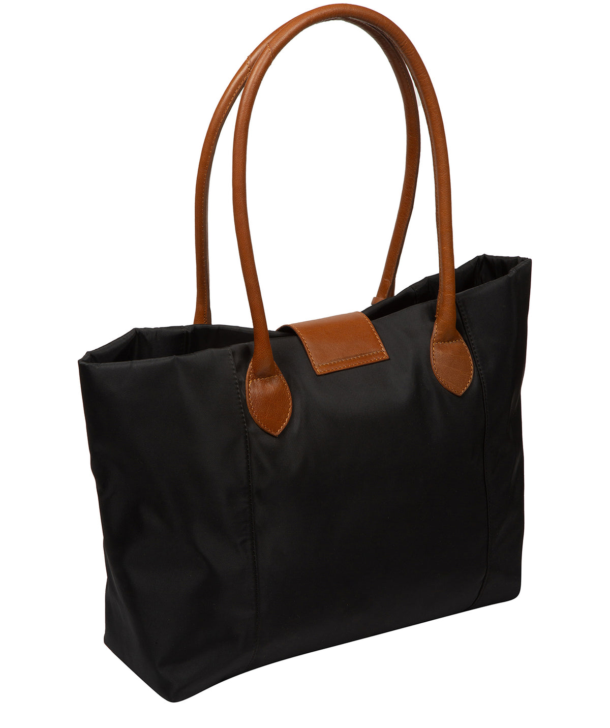 Interior slip pocket and zipped pocket storage detail