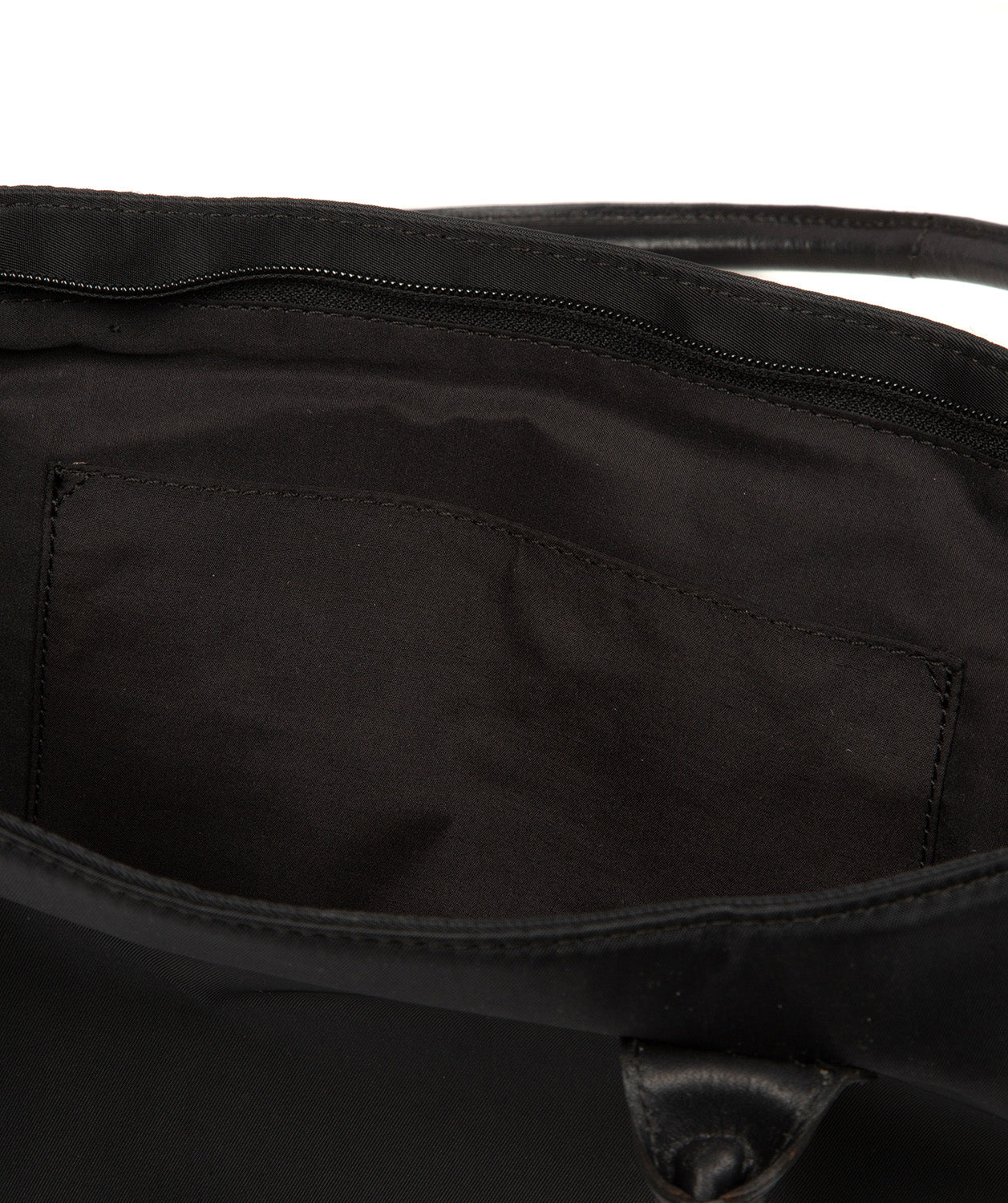 'Apolline' Black Canvas & Leather Tote Bag