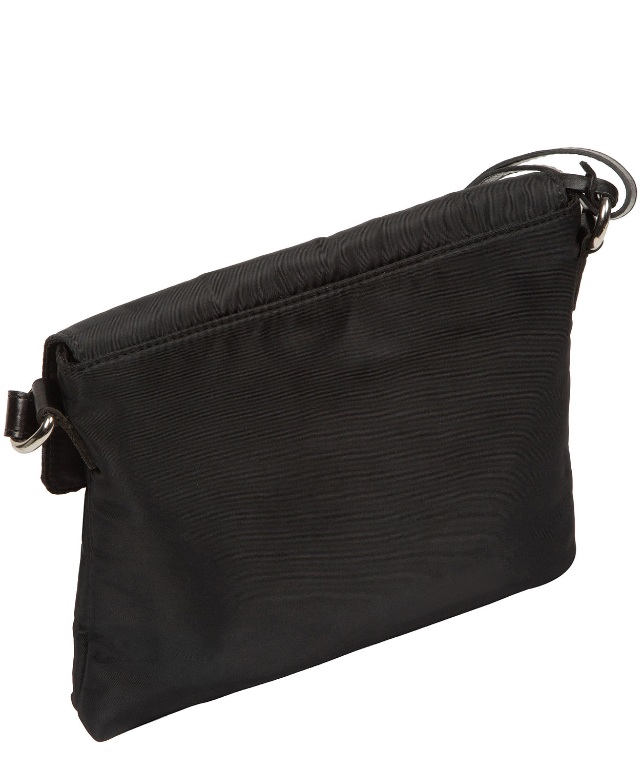 'Alizee' Black Canvas & Leather Cross Body Bag