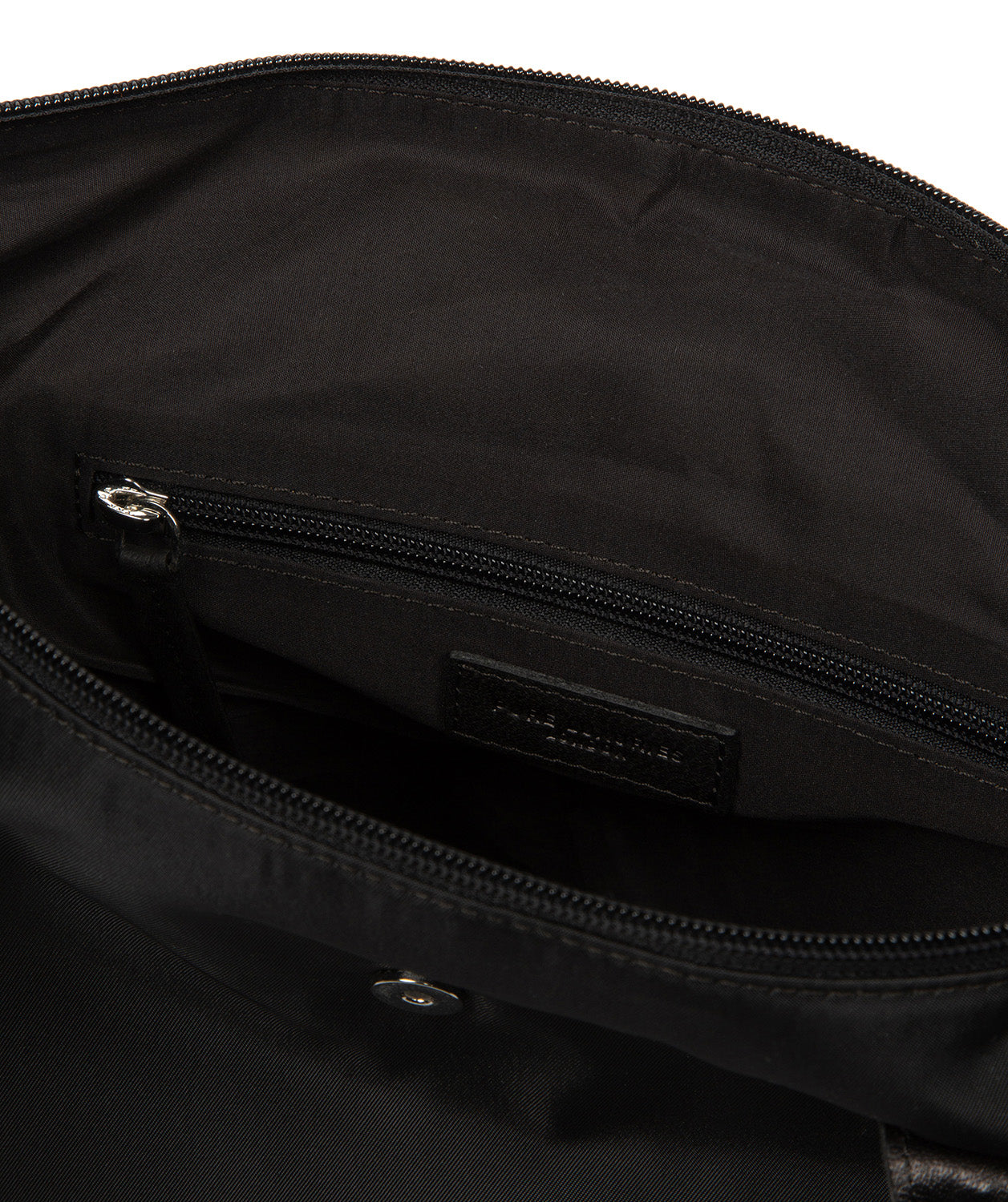 'Josette' Black Canvas & Leather Tote Bag