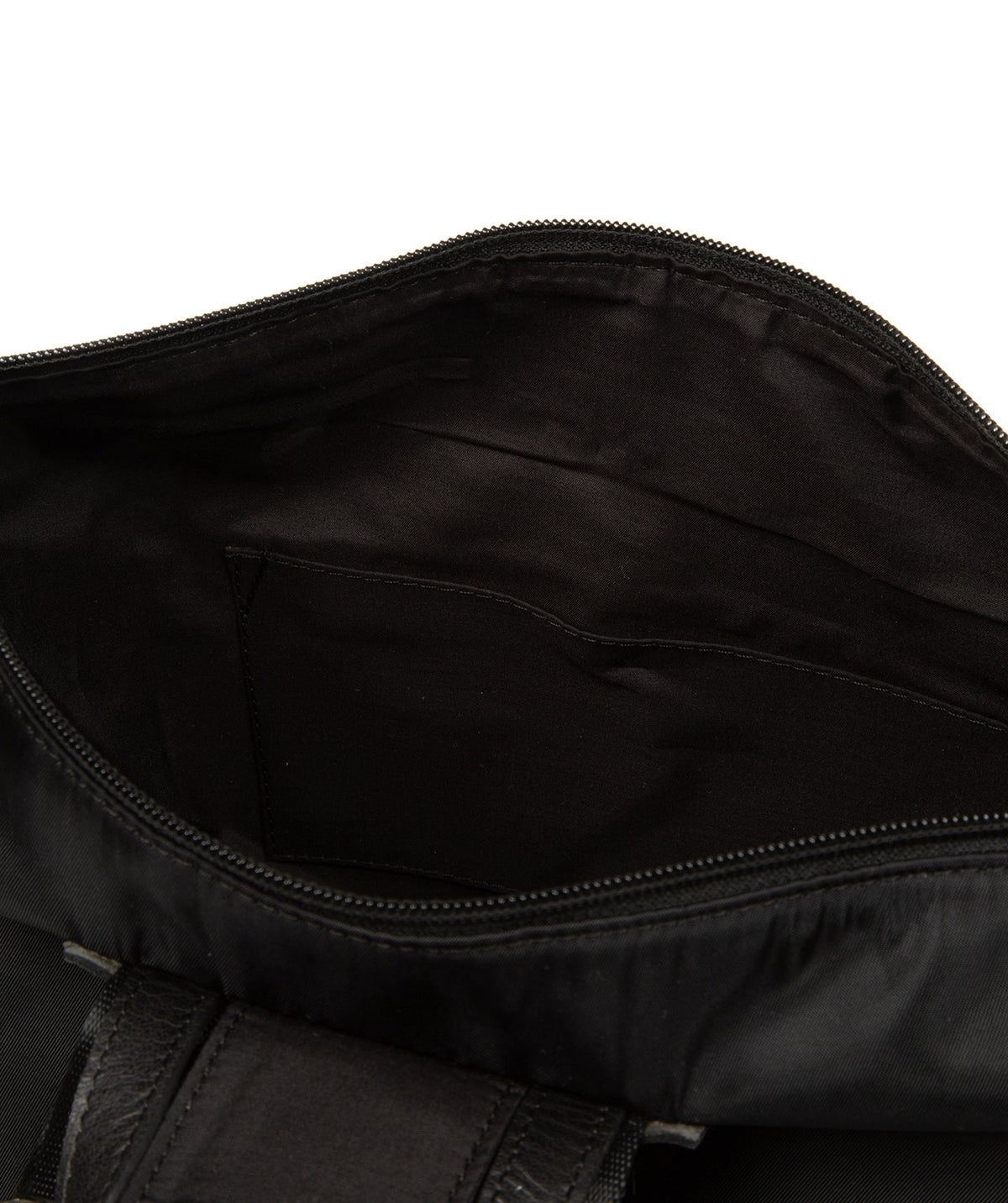Blind embossed Pure Luxuries logo front detail