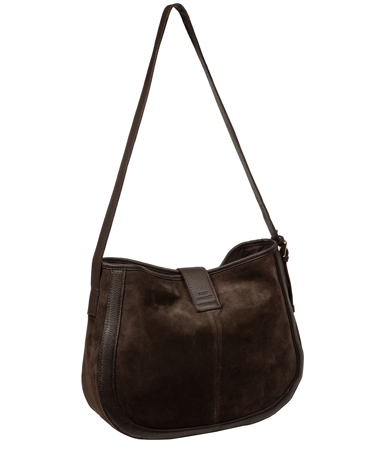 Interior zipped pocket and slip pocket organisation detail