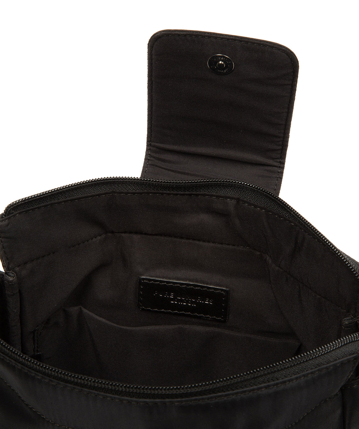 Interior padded tablet slip pocket detail