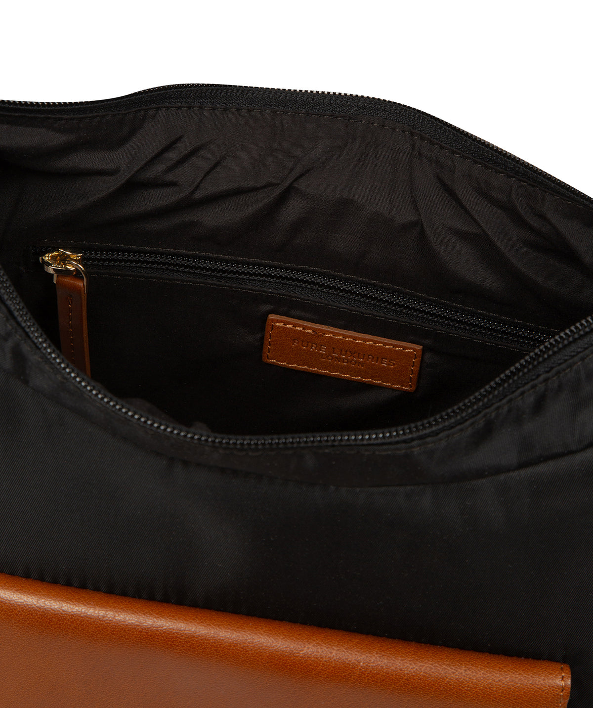 Front fold-over pocket with magnetic press-stud closure