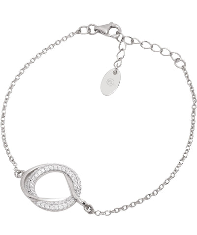 Gift Packaged 'Moreno' 925 Silver & Cubic Zirconia Bracelet