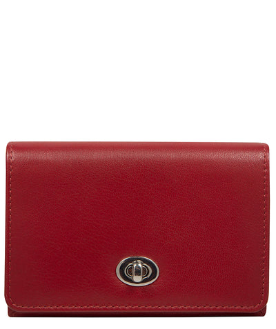 'Amber' Red Leather Purse