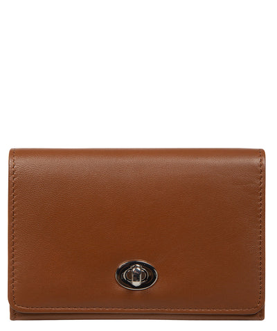 'Amber' Tan Leather Purse