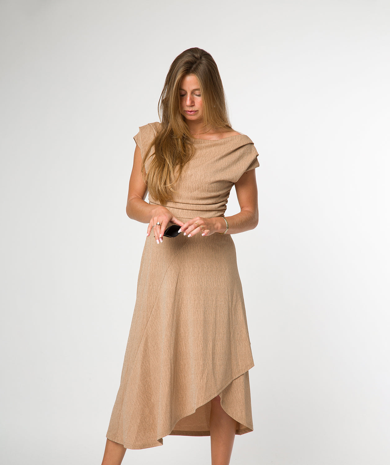 'Anna' Black Leather Card Holder