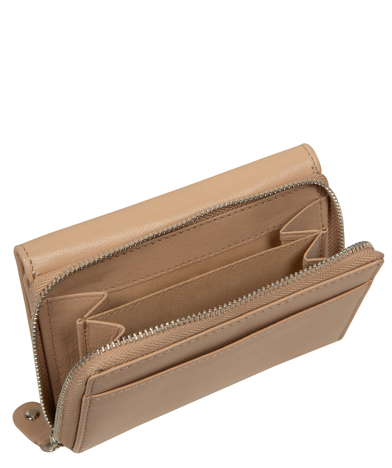 'Elise' Latte Leather Purse