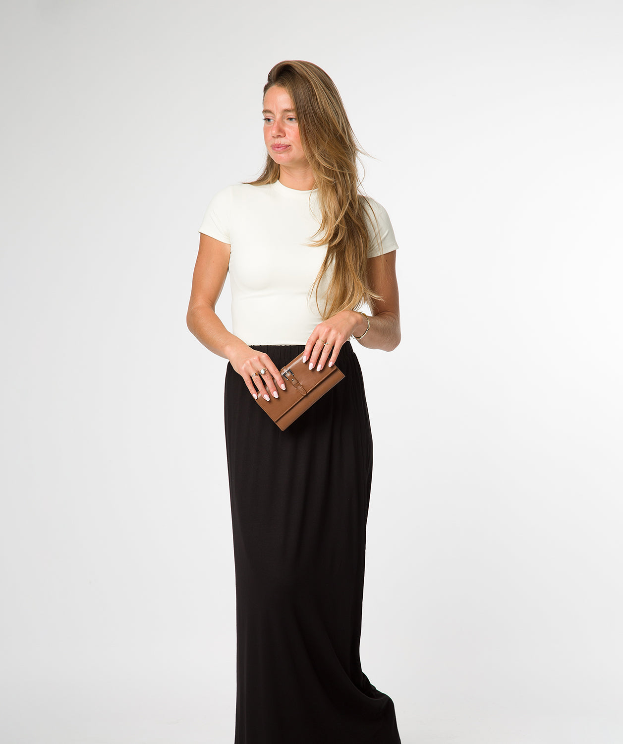 'Harriet' Tan Leather Purse