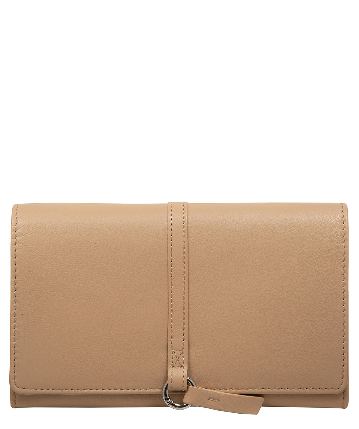 'Isla' Latte Leather Purse
