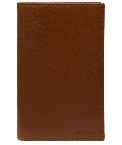 'George' Tan Leather Card Holder